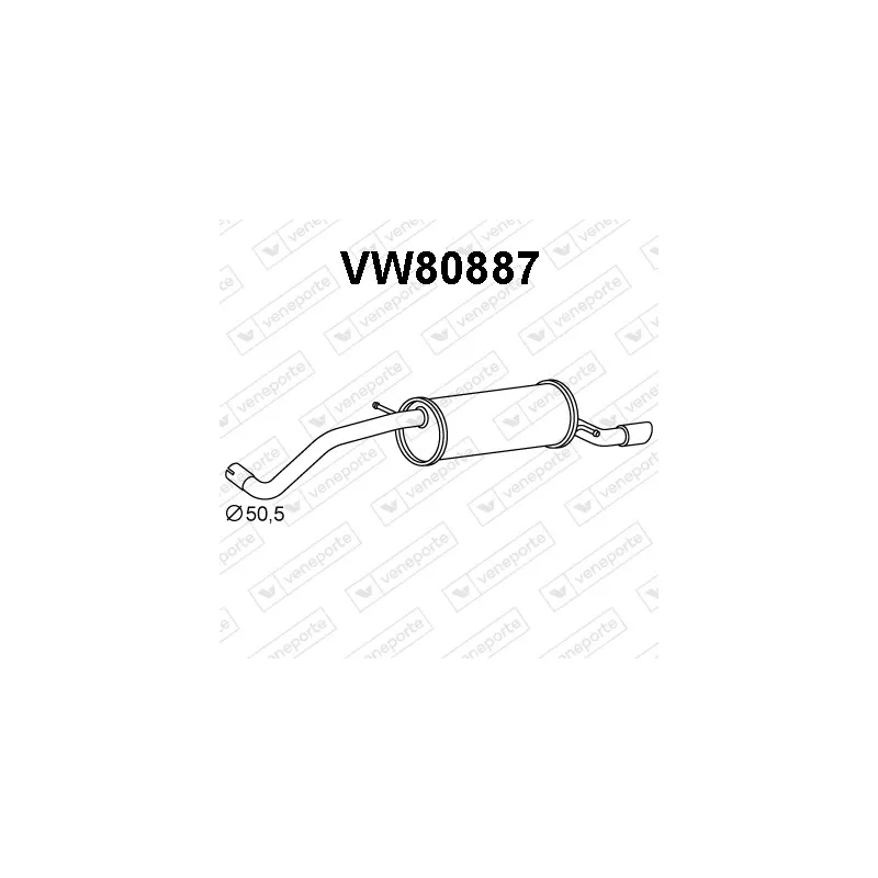 Silencieux arrière VENEPORTE VW80887