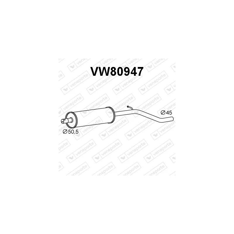 Silencieux avant VENEPORTE VW80947