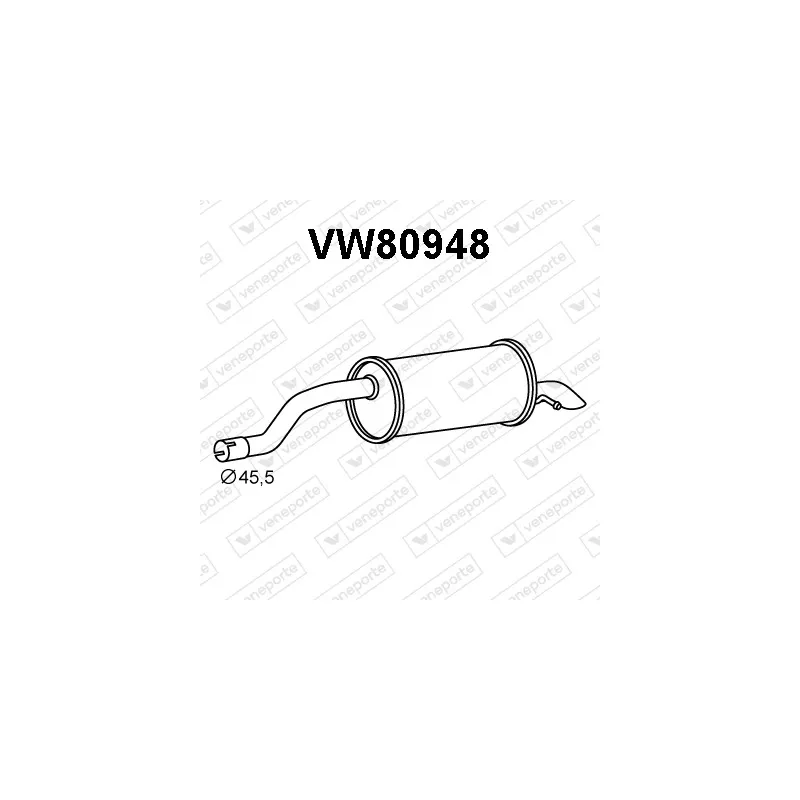 Silencieux arrière VENEPORTE VW80948