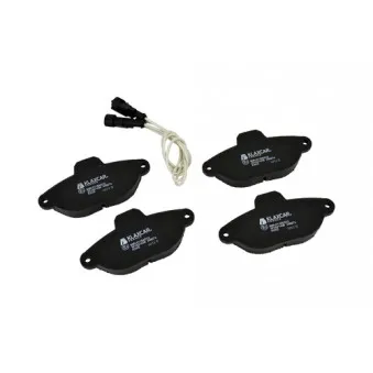 Jeu de 4 plaquettes de frein avant KLAXCAR FRANCE 24627z