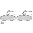 Jeu de 4 plaquettes de frein avant KLAXCAR FRANCE 24732z - Visuel 2