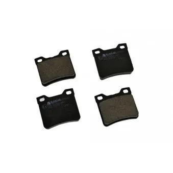 Jeu de 4 plaquettes de frein arrière KLAXCAR FRANCE 24826z