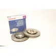 Jeu de 2 disques de frein avant KLAXCAR FRANCE 25024z - Visuel 3