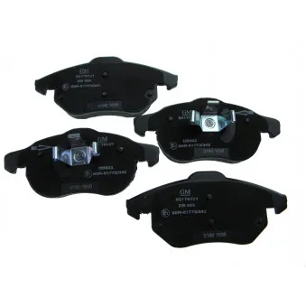 Jeu de 4 plaquettes de frein avant AUTOMEGA 120072510