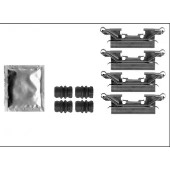 Kit d'accessoires, plaquette de frein à disque MINTEX MBA0002