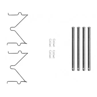 Kit d'accessoires, plaquette de frein à disque MINTEX MBA0040