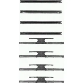 Kit d'accessoires, plaquette de frein à disque MINTEX MBA1065