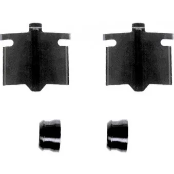 Kit d'accessoires, plaquette de frein à disque MINTEX MBA1084