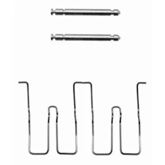 Kit d'accessoires, plaquette de frein à disque MINTEX MBA1112