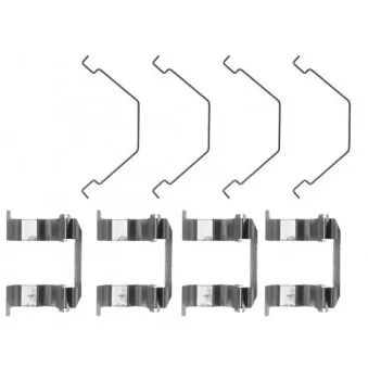 Kit d'accessoires, plaquette de frein à disque MINTEX MBA1158
