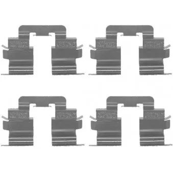 Kit d'accessoires, plaquette de frein à disque MINTEX MBA1215