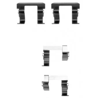 Kit d'accessoires, plaquette de frein à disque MINTEX MBA1260