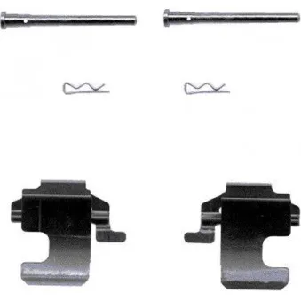 Kit d'accessoires, plaquette de frein à disque MINTEX MBA1273