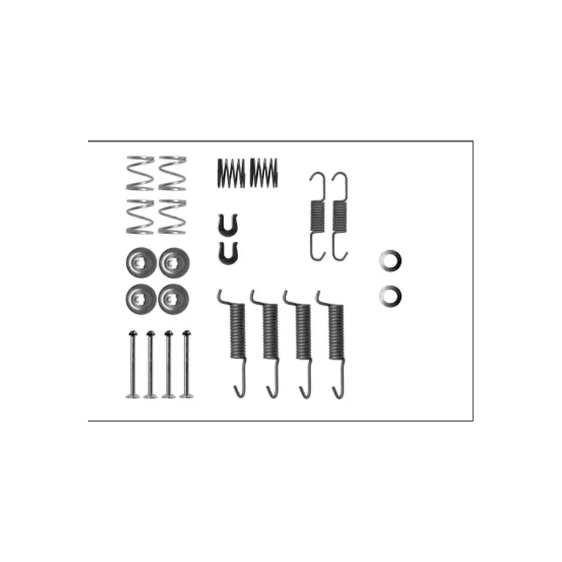 Kit d'accessoires, mâchoires de frein de stationnement MINTEX MBA16