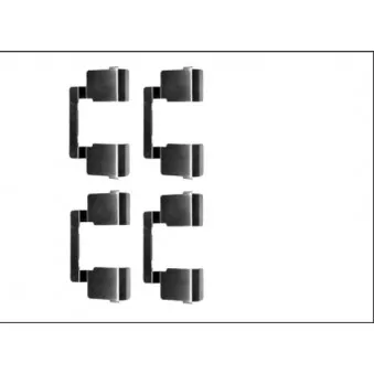 Kit d'accessoires, plaquette de frein à disque MINTEX MBA1609