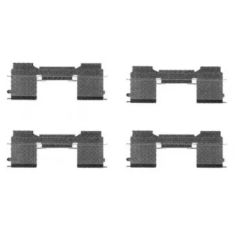 Kit d'accessoires, plaquette de frein à disque MINTEX