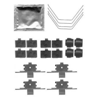 Kit d'accessoires, plaquette de frein à disque MINTEX MBA1791