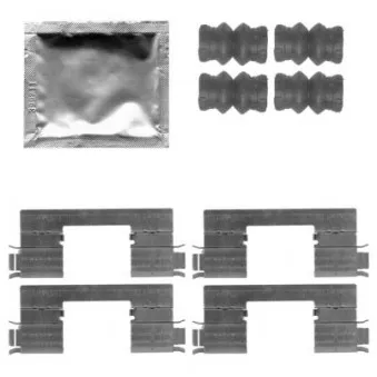 Kit d'accessoires, plaquette de frein à disque MINTEX MBA1798