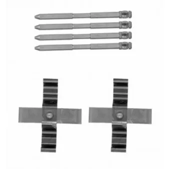 Kit d'accessoires, plaquette de frein à disque MINTEX MBA1801