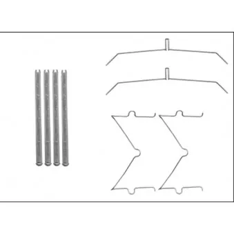 Kit d'accessoires, plaquette de frein à disque MINTEX MBA1885