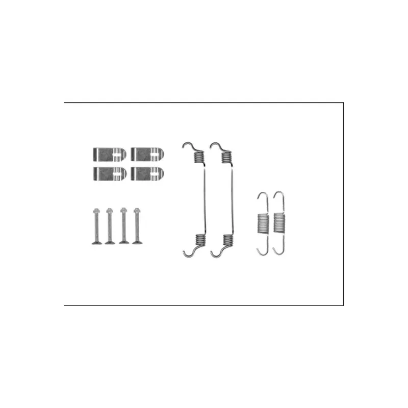 Kit d'accessoires, mâchoires de frein de stationnement MINTEX MBA19