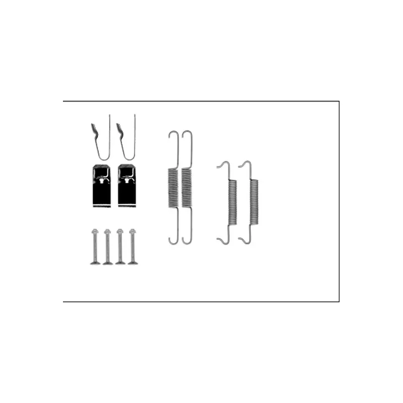 Kit d'accessoires, mâchoires de frein de stationnement MINTEX MBA27