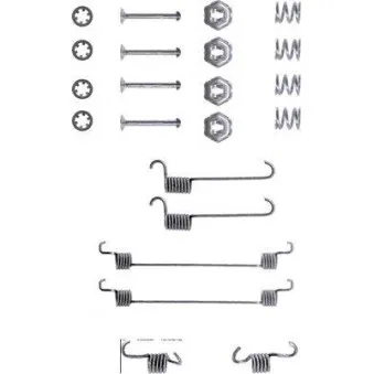 Kit d'accessoires, mâchoire de frein MINTEX MBA650