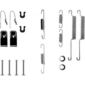 Kit d'accessoires, mâchoire de frein MINTEX MBA654