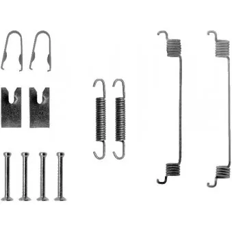 Kit d'accessoires, mâchoire de frein MINTEX MBA794