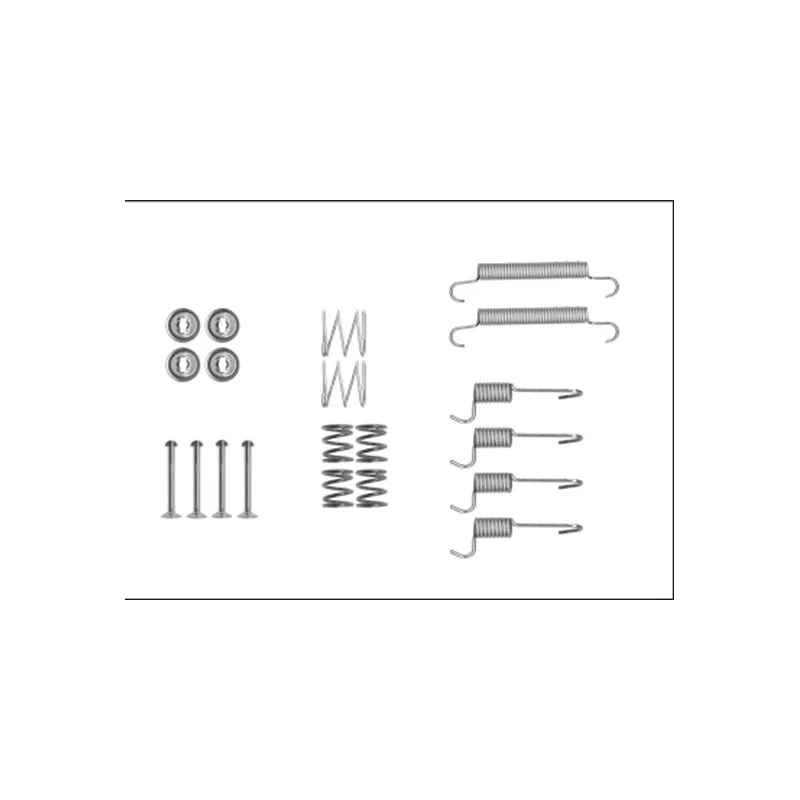 Kit d'accessoires, mâchoires de frein de stationnement MINTEX MBA8