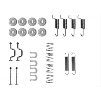 Kit d'accessoires, mâchoires de frein de stationnement MINTEX MBA810
