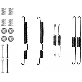 Kit d'accessoires, mâchoire de frein MINTEX MBA813