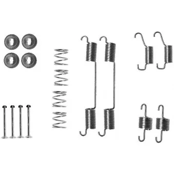 Kit d'accessoires, mâchoire de frein MINTEX MBA828