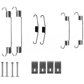 Kit d'accessoires, mâchoire de frein MINTEX MBA833