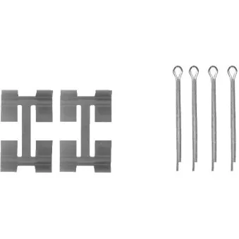Kit d'accessoires, plaquette de frein à disque MINTEX MBA972