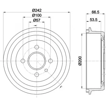 Tambour de frein MINTEX MBD002