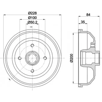 Tambour de frein MINTEX MBD006