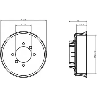 Tambour de frein MINTEX MBD007