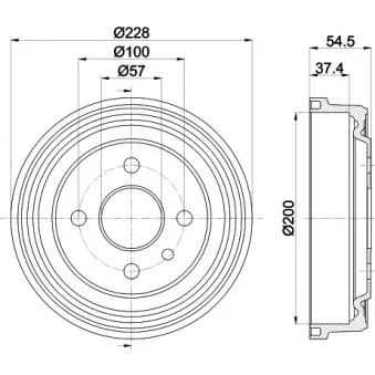 Tambour de frein MINTEX MBD013