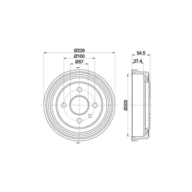 Tambour de frein MINTEX MBD013