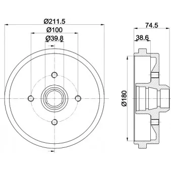 Tambour de frein MINTEX MBD014