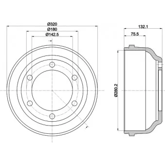 Tambour de frein MINTEX MBD017