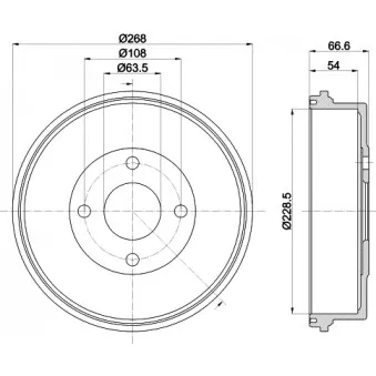 Tambour de frein MINTEX MBD021