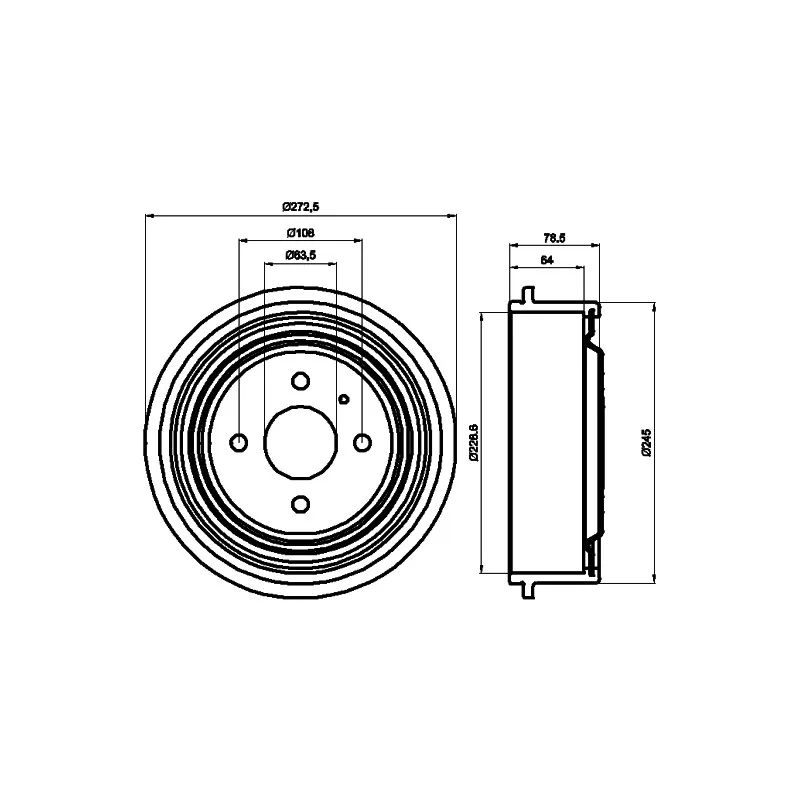 Tambour de frein MINTEX MBD029