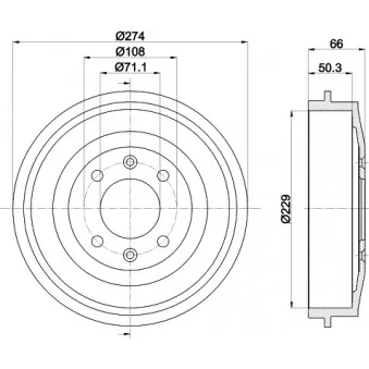 Tambour de frein MINTEX MBD030