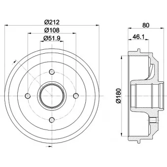 Tambour de frein MINTEX MBD035