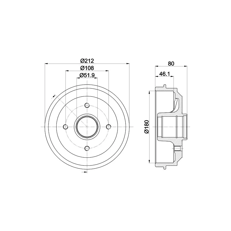 Tambour de frein MINTEX MBD035
