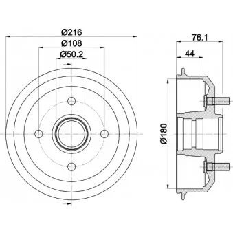 Tambour de frein MINTEX MBD036