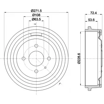 Tambour de frein MINTEX MBD038