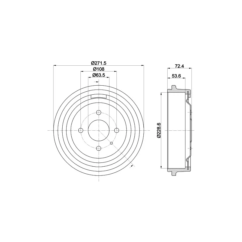 Tambour de frein MINTEX MBD038